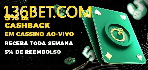 Promoções do cassino ao Vivo 136BET.COM